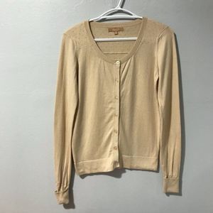 kier + J Women's Ivory Cotton Blend Sweater Size M